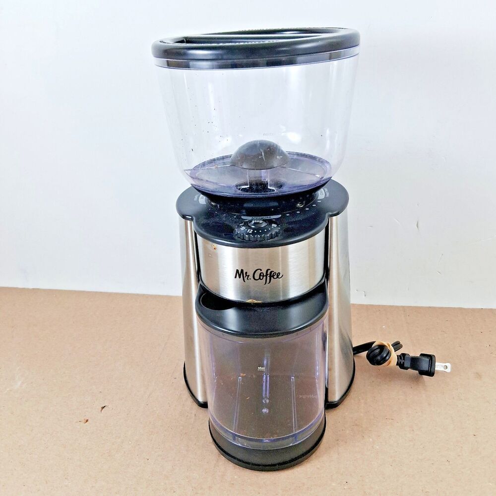 Mr. Coffee Grinder Automatic Burr Mill Stainless Steel BVMC-BMH23 Works Great